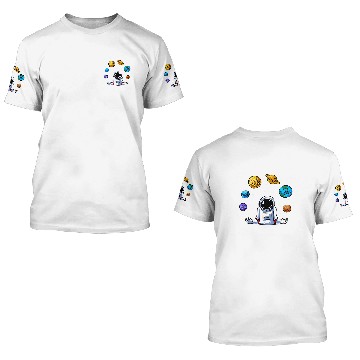 Discover Astronauts Juggle Astronaut 3D T Shirts