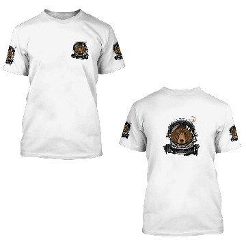 Discover Bear Astronaut Space Exploration Astronomy Lover 3D T Shirts