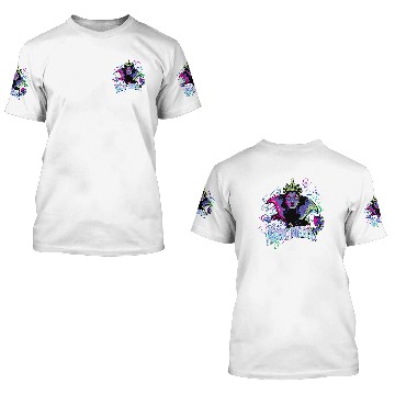 Discover Disney Villains Evil Queen Magic Mirror Illustrated Zip 3D T Shirts