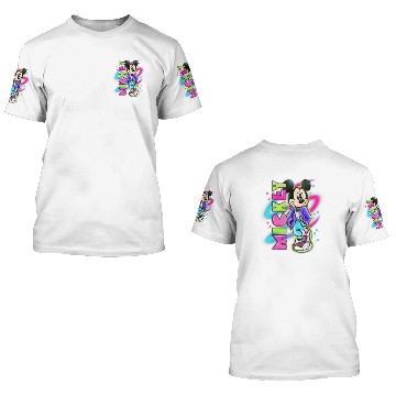 Discover Disney Mickey Mouse Airbrush Baseball Tees 3D T Shirts