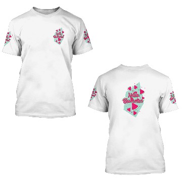 Discover Hello Summer Vacation Beach Watermelon for Melon Lover 3D T Shirts