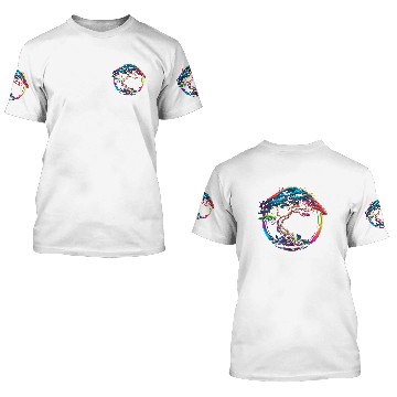 Discover Bonsai Enso zen circle tree Japan spirituality rainbow 3D T Shirts
