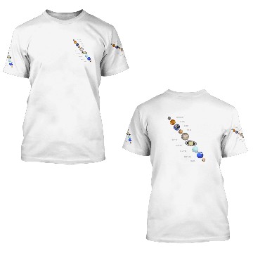 Discover Astronomy Lover Space Science Galaxy Planets Solar System 4 3D T Shirts