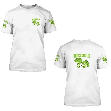 Discover Broccoholic Broccoli Vegetable 3D T Shirts