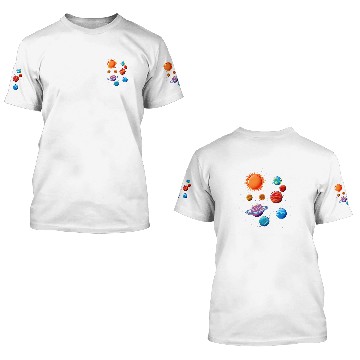 Discover Astronomy Lover Solar System Astronomy 1 3D T Shirts