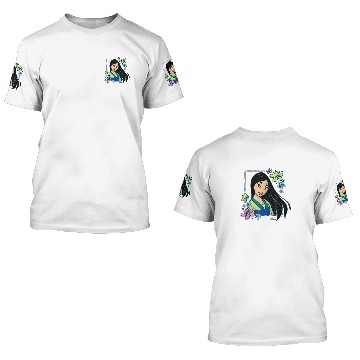 Discover Disney Princess Mulan Flowers 3D T Shirts