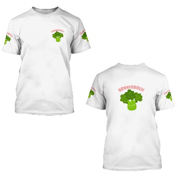 Discover Broccoholic Broccoli Vegan Vegetable Healthy Vegetarian 3D T Shirts