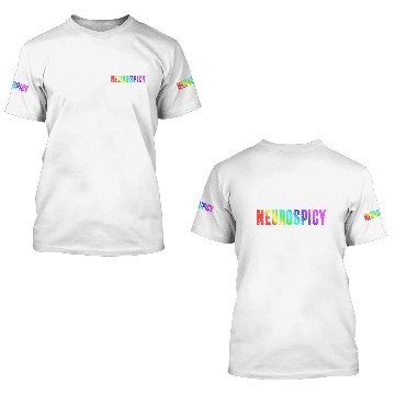 Discover Autistic Rainbow Neurospicy Neurodivergent ADHD Autism Spectrum 3D T Shirts