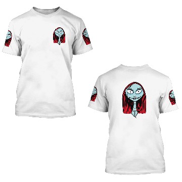 Discover Disney The Nightmare Before Christmas Sally Big Face Baseball Tees 3D T Shirts