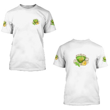 Discover Hot Or Cold Lemon Green Tea Citrus Fruit Lemon 3D T Shirts