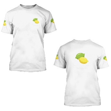 Discover Lemon and lime wont stop fighting 3D T Shirts