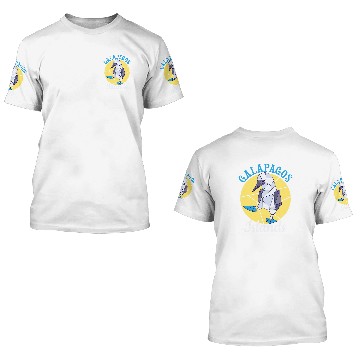 Discover Galapagos Islands Seabird Blue Footed Booby Bird 3D T Shirts
