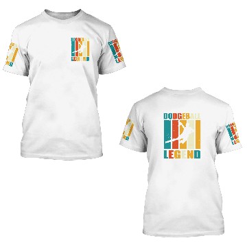 Discover Dodgeball Legend Apparel dodges Ball Player 3D T Shirts