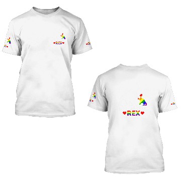 Discover Dinosaur Dino Dino LGBT Daddysaurus Rex Rainbow Dinosaur Dad Support Love 3D T Shirts