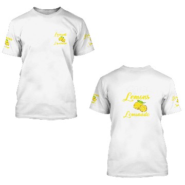 Discover Lemon Juice Fruits Lemonade Healthy Food 24 3D T Shirts