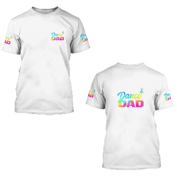 Discover Multicolor Retro Dance Dad 3D T Shirts