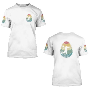 Discover Retro vintages Dodgeball Egg Happy Easter Day Gift 3D T Shirts
