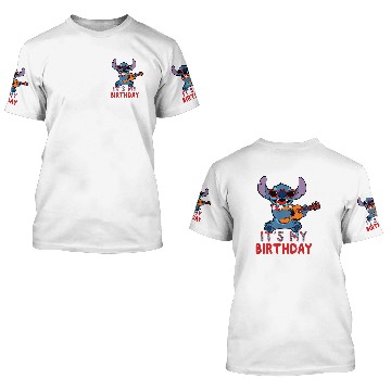 Discover Disneyss Lilo Stitch Tropical Party Its My Birthday Baseball Tees 3D T Shirts