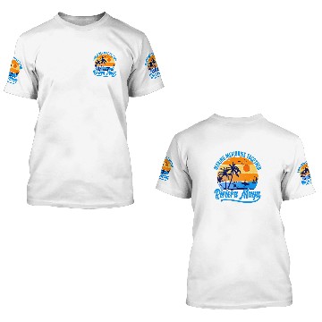 Discover Retro Riviera Maya Mexico Palm Tree Beach Summer Vacation 3D T Shirts