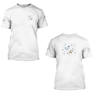 Discover Disney Wall-E & Eve In Space 3D T Shirts