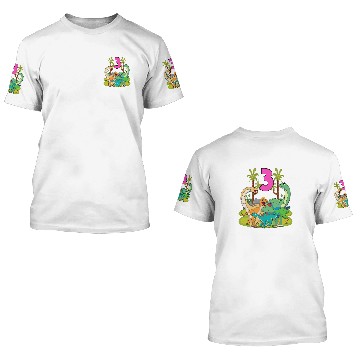 Discover Dinosaur Dino Paradise For Ages 3 Dinosaur 3D T Shirts