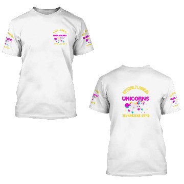Discover Unicorns Wedding Planner Unicorns Engagement Party Coordinator 3D T Shirts