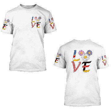 Discover Disney LOVE Zip 3D T Shirts