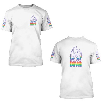 Discover Disney Villains Ursula Diva Pride Baseball Tees 3D T Shirts