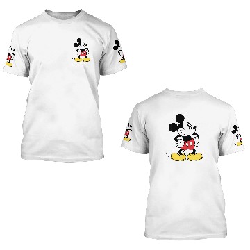 Discover Disney Classic Mickey Mouse Baseball Tees 3D T Shirts