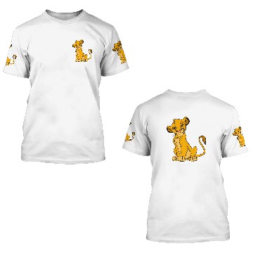 Discover Disney The Lion King Young Simba Crewneck 3D T Shirts