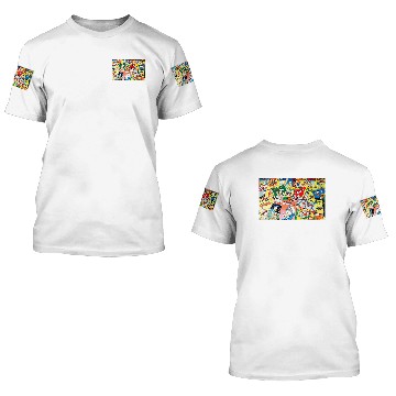 Discover Disney Comics 3D T Shirts Baseball Tees