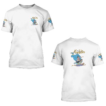 Discover Disney Aladdin  Group Shot Logo 3D T Shirts