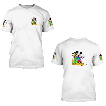 Discover Disney Mickey And Pluto Holiday Cheer Christmas Zip 3D T Shirts