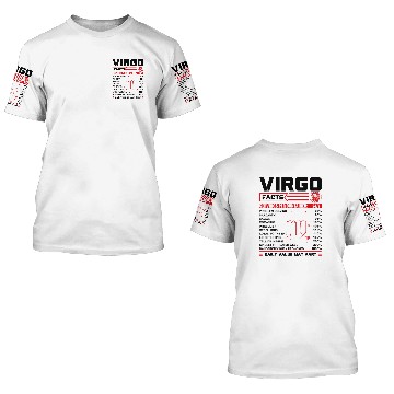 Discover Birthday Virgo Facts 3D T Shirts