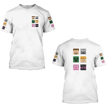Discover Famous characters - Minecraft - 3D T Shirts