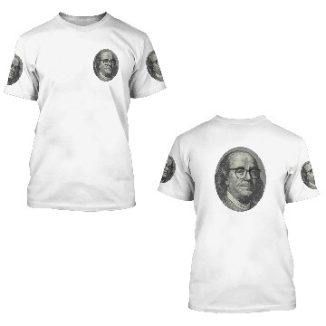 Discover Hipster Ben Franklin 3D T Shirts