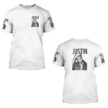 Discover Justin Bieber Ladies 3D T Shirts: Bold