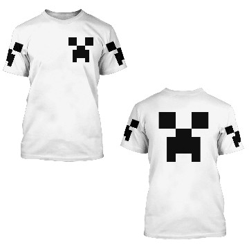 Discover Creeper Face - Minecraft Creeper Face - 3D T Shirts
