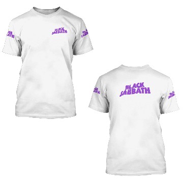 Discover Black Sabbath Purple Logo 3D T Shirts