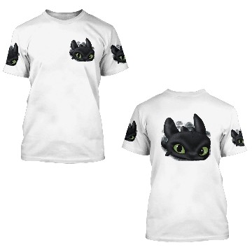 Discover Toothless - Dragon - 3D T Shirts