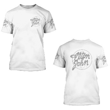 Discover Elton John  Vintage Tour Logo 3D T Shirts