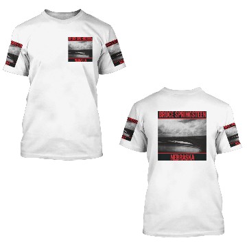Discover Brúcé Spríngstéén Nebraska Album Cover 3D T Shirts