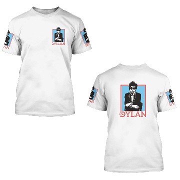 Discover Bob Dylan Outline ly Licensed 3D T Shirts