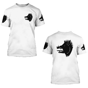 Discover Boar Solid Face 3D T Shirts