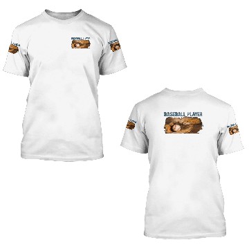 Discover Baseball Player 3D T Shirts