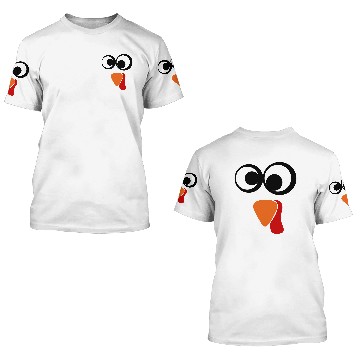Discover Cute Turkey Fall Thanksgiving 3D T Shirts