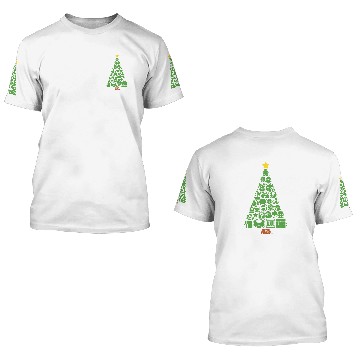Discover Super Mario Item Characters Christmas Tree 3D T Shirts