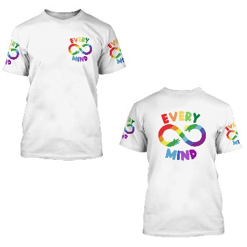 Discover Colorful Neurodiversity 3D T Shirts
