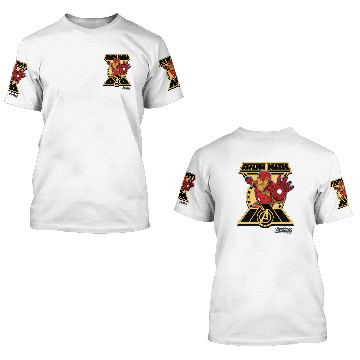 Discover Iron Man Character Badge 3D T Shirts