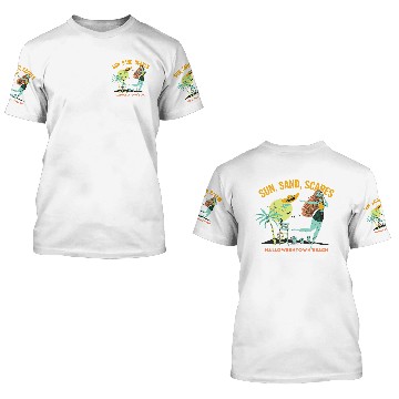 Discover Disney The Nightmare Before Christmas Sun Sand Scares Beach 3D T Shirts
